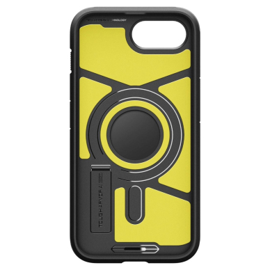 Spigen Tough Armor Dėklas with MagSafe skirtas iPhone SE 4 (2025) su stoveliu - Juodas 9