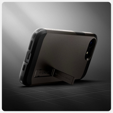 Spigen Tough Armor Dėklas with MagSafe skirtas iPhone SE 4 (2025) su stoveliu - Pilkas 12