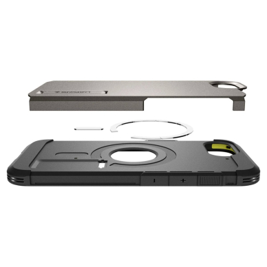 Spigen Tough Armor Dėklas with MagSafe skirtas iPhone SE 4 (2025) su stoveliu - Pilkas 6