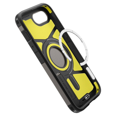 Spigen Tough Armor Dėklas with MagSafe skirtas iPhone SE 4 (2025) su stoveliu - Pilkas 8