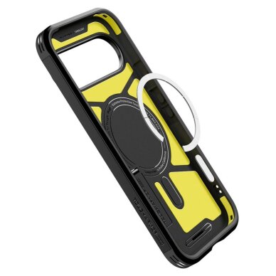 Google Pixel 10 / 10 Pro dėklas Spigen Tough Armor Mag, MagSafe – juodas 7