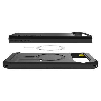 Google Pixel 10 / 10 Pro dėklas Spigen Tough Armor Mag, MagSafe – juodas 9
