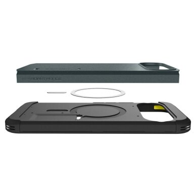 Google Pixel 10 / 10 Pro dėklas Spigen Tough Armor Mag, MagSafe – žalias 9