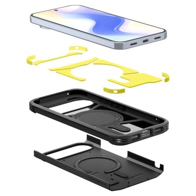 Google Pixel 10 Pro XL Spigen Tough Armor Mag MagSafe dėklas – juodas 8 Google Pixel 10 Pro XL Spigen Tough Armor Mag MagSafe dėklas – juodas 8