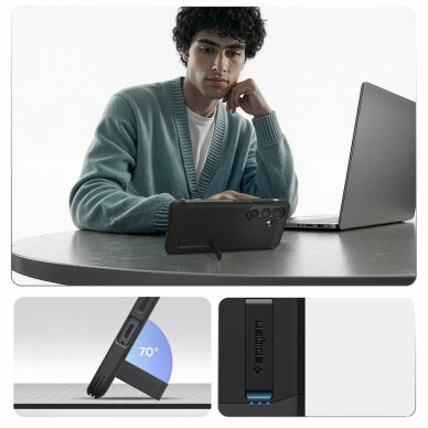 Samsung Galaxy S26 Spigen Tough Armor Mag MagSafe dėklas – juodas 10 Samsung Galaxy S26 Spigen Tough Armor Mag MagSafe dėklas – juodas 10