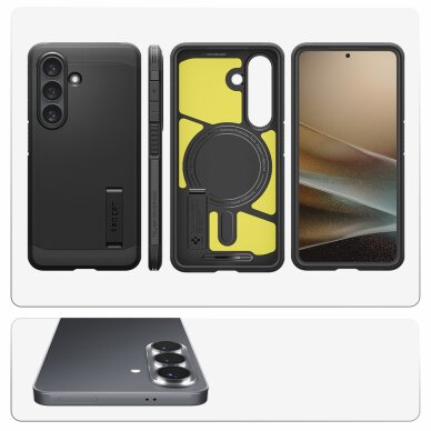 Samsung Galaxy S26+ Spigen Tough Armor Mag MagSafe dėklas – juodas 9