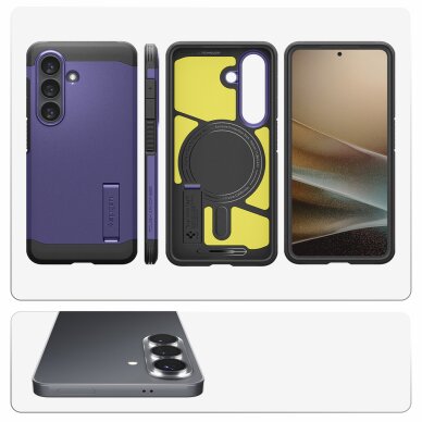 Samsung Galaxy S26+ Spigen Tough Armor Mag MagSafe dėklas – violetinis 9 Samsung Galaxy S26+ Spigen Tough Armor Mag MagSafe dėklas – violetinis 9
