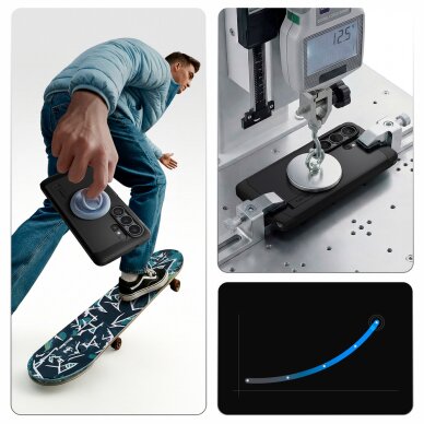 Samsung Galaxy S26 Ultra Spigen Tough Armor Mag MagSafe dėklas – juodas 10