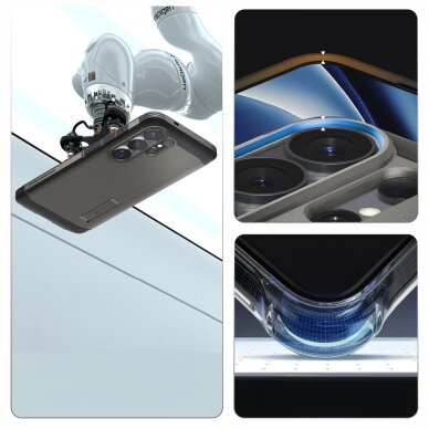 Samsung Galaxy S26 Ultra Spigen Tough Armor Mag MagSafe dėklas – pilkas 12