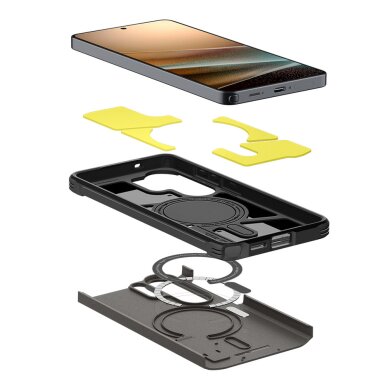 Samsung Galaxy S26 Ultra Spigen Tough Armor Mag MagSafe dėklas – pilkas 6