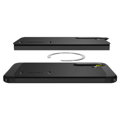 Spigen Tough Armor MagSafe Dėklas Samsung Galaxy S25 - Juodas 8 Spigen Tough Armor MagSafe Dėklas Samsung Galaxy S25 - Juodas 8