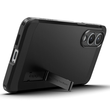Samsung Galaxy S25 Edge Spigen Tough Armor MagSafe dėklas - juodas 9