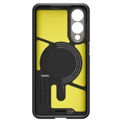 Samsung Galaxy S25 Edge Spigen Tough Armor MagSafe dėklas - pilkas/juodas 2