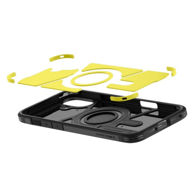 Spigen Tough Armor MagSafe Dėklas su stoveliu skirtas iPhone 16 - Juodas 7