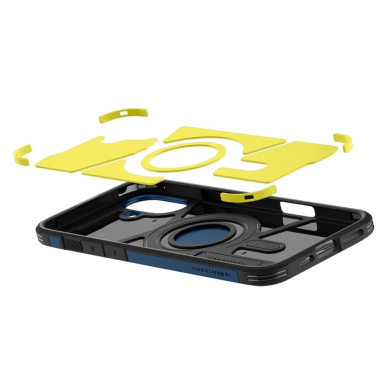 Spigen Tough Armor MagSafe Dėklas su stoveliu skirtas iPhone 16 - Mėlynas 7