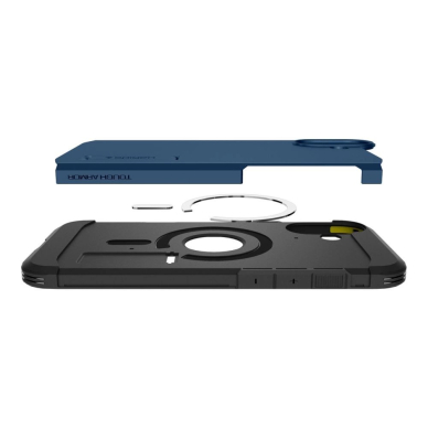 Spigen Tough Armor MagSafe Dėklas su stoveliu skirtas iPhone 16 - Mėlynas 8