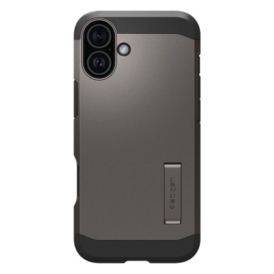 Spigen Tough Armor MagSafe Dėklas su stoveliu skirtas iPhone 16 - gunmetal 2