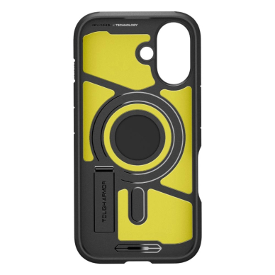 Spigen Tough Armor MagSafe Dėklas su stoveliu skirtas iPhone 16 Plus - Juodas 2