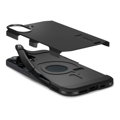 Spigen Tough Armor MagSafe Dėklas su stoveliu skirtas iPhone 16 Plus - Juodas 5