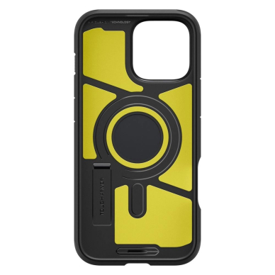 Spigen Tough Armor MagSafe Dėklas su stoveliu skirtas iPhone 16 Pro - Juodas 3