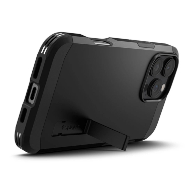 Spigen Tough Armor MagSafe Dėklas su stoveliu skirtas iPhone 16 Pro - Juodas 7