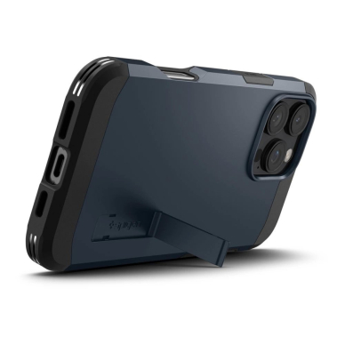 Spigen Tough Armor MagSafe Dėklas su stoveliu skirtas iPhone 16 Pro - Tamsiai Pilkas 8