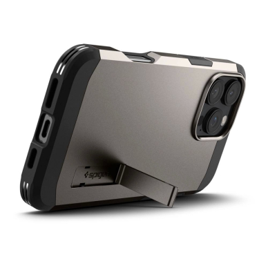 Spigen Tough Armor MagSafe Dėklas su stoveliu skirtas iPhone 16 Pro - gunmetal 7