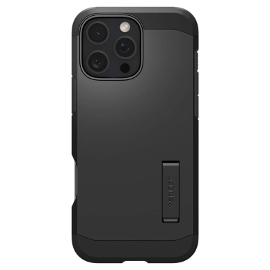 Spigen Tough Armor MagSafe Dėklas su stoveliu skirtas iPhone 16 Pro Max - Juodas 1
