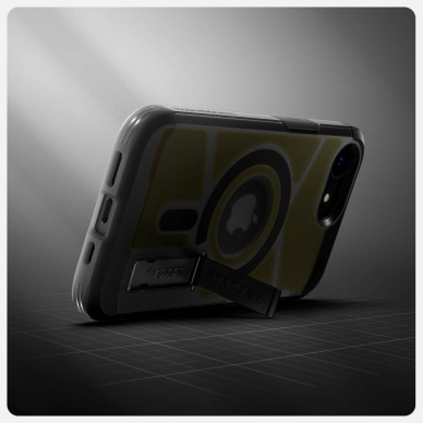iPhone 16e – Spigen Tough Armor MagSafe dėklas - Skaidriai pilkas 12 iPhone 16e – Spigen Tough Armor MagSafe dėklas - Skaidriai pilkas 12