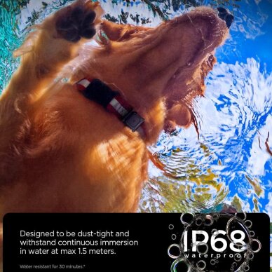 AirTag 1/2 dėklas Spigen Tough Armor Pet Collar – juodas 4