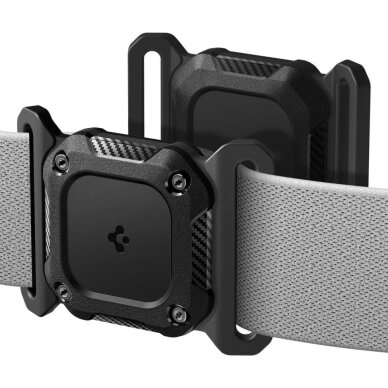 AirTag 1/2 dėklas Spigen Tough Armor Pet Collar – juodas