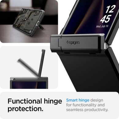 Samsung Galaxy Z Flip 7 dėklas Spigen Tough Armor Pro Mag, MagSafe – juodas 22