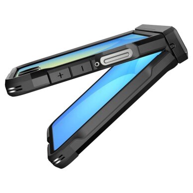 Samsung Galaxy Z Flip 7 dėklas Spigen Tough Armor Pro Mag, MagSafe – juodas 8 Samsung Galaxy Z Flip 7 dėklas Spigen Tough Armor Pro Mag, MagSafe – juodas 8
