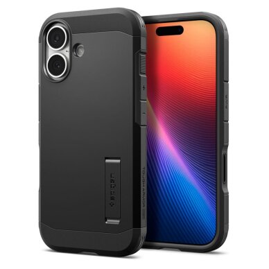 iPhone 17 dėklas Spigen Tough Armor "T", MagSafe – juodas 1 iPhone 17 dėklas Spigen Tough Armor "T", MagSafe – juodas 1