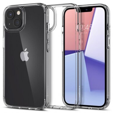 Aukštos kokybės dėklas Spigen Ultra Hybrid iPhone 13 Permatomas Aukštos kokybės dėklas Spigen Ultra Hybrid iPhone 13 Permatomas