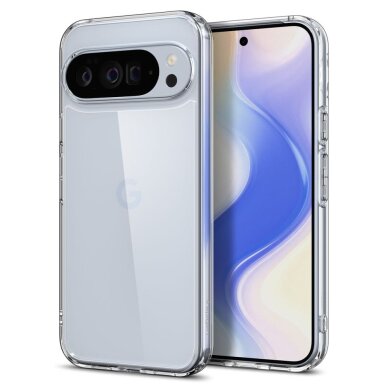 Google Pixel 10 Pro XL Spigen Ultra Hybrid dėklas – skaidrus