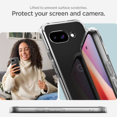 Spigen Ultra Hybrid dėklas Google Pixel 9A - permatomas 12