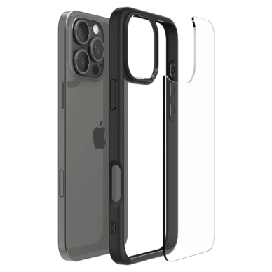 Spigen Ultra Hybrid Dėklas skirtas iPhone 16 Pro Max - Matinis Juodas 6