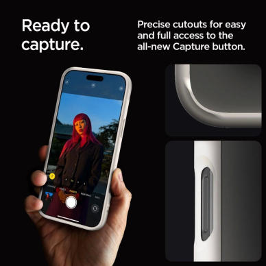 Spigen Ultra Hybrid Dėklas skirtas iPhone 16 Pro Max - titanium 10 Spigen Ultra Hybrid Dėklas skirtas iPhone 16 Pro Max - titanium 10