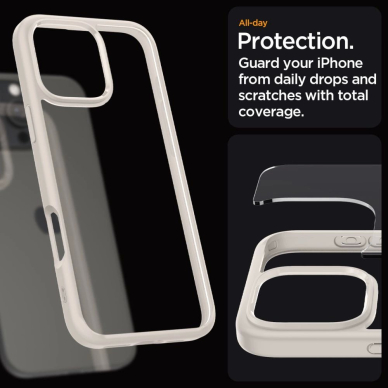 Spigen Ultra Hybrid Dėklas skirtas iPhone 16 Pro Max - titanium 11