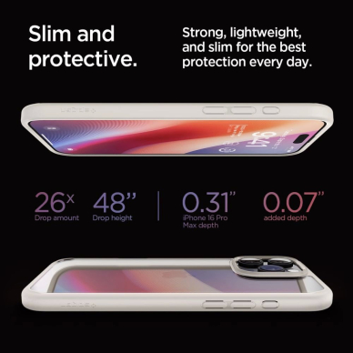 Spigen Ultra Hybrid Dėklas skirtas iPhone 16 Pro Max - titanium 12