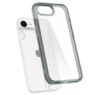 iPhone 16E dėklas Spigen Ultra Hybrid – pilkas 7