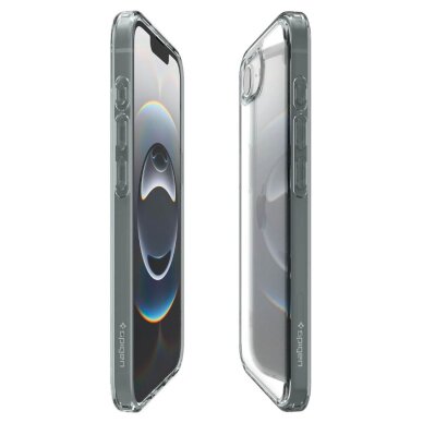 iPhone 16E dėklas Spigen Ultra Hybrid – pilkas 8