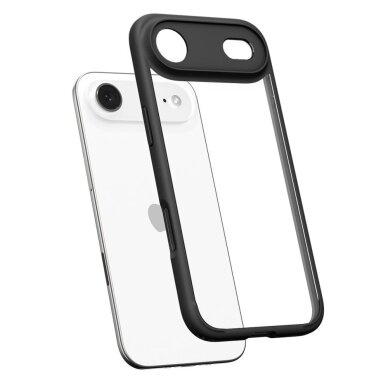 iPhone 17 Air dėklas Spigen Ultra Hybrid – matinės juodos 4 iPhone 17 Air dėklas Spigen Ultra Hybrid – matinės juodos 4