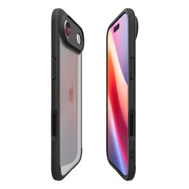 iPhone 17 Air dėklas Spigen Ultra Hybrid – matinės juodos 5 iPhone 17 Air dėklas Spigen Ultra Hybrid – matinės juodos 5