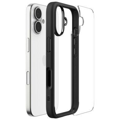 iPhone 17 dėklas Spigen Ultra Hybrid – matinės juodos spalvos 6