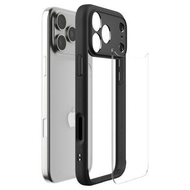 iPhone 17 Pro Max dėklas Spigen Ultra Hybrid – matinės juodos spalvos 6