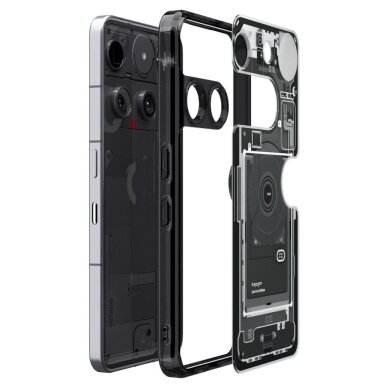 Nothing Phone 3 Zero One dėklas Spigen Ultra Hybrid – skaidrus 11