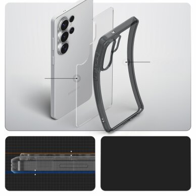 Samsung Galaxy S26 Ultra Spigen Ultra Hybrid dėklas – pusiau skaidrus 14 Samsung Galaxy S26 Ultra Spigen Ultra Hybrid dėklas – pusiau skaidrus 14