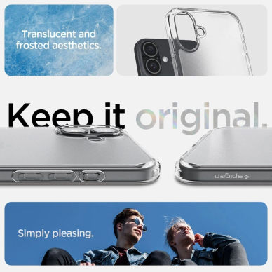Spigen Ultra Hybrid skirtas iPhone 16 - Permatomas 9